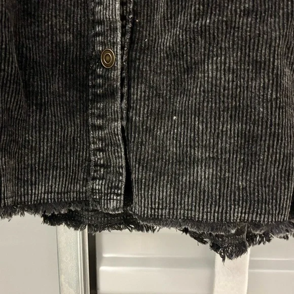 LA MIEL Black Corduroy Lightweight Jacket - Picture 7 of 11